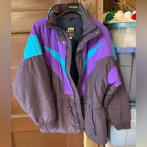 Jupa Sports Colorblock Windbreaker Jacket - Purple & Teal Accents
